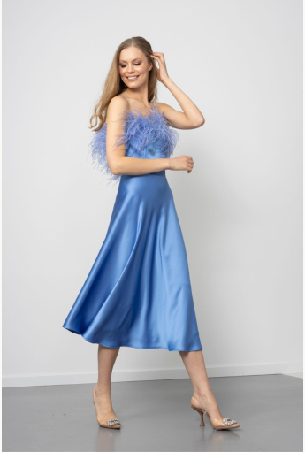 Sky Blue Mila Feather Dress