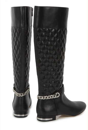 Michael Kors Ramsey Tall Quilted Ankle Chain Boots Rent B