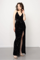 Agape Wear - Shiny Black Slip Dress