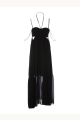 Simona Corsellini - Black Asymmetrical Chiffon Dress