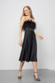 Black Mila Feather Dress