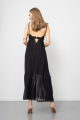 Black Asymmetrical Chiffon Dress